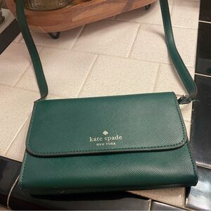 Kate Spade Green Leather Crossbody Bag